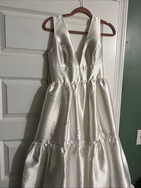 Hutch Bow White Maxi Dress